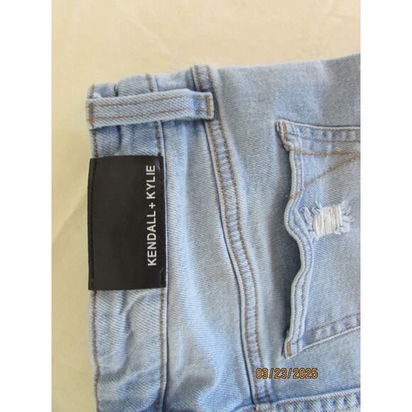Thrashed Micro Kendall+Kylie‎ Denim The Drifter High Rise Shorts Sz 9/29 - Picture 5 of 9